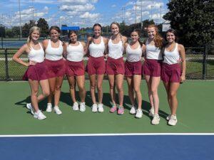 Varsity Tennis Defeats Christian Academy